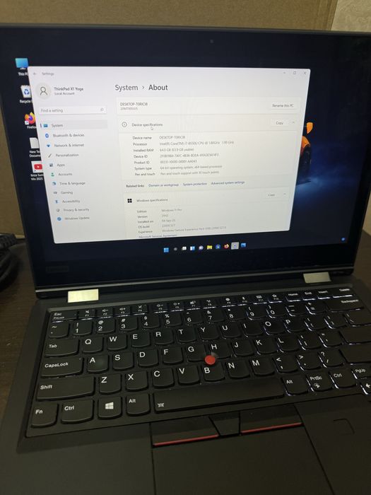 ThinkPad Yoga X360 TABLETA 2in 1 PEN RAM 64GB  i7-8550 Diagnoza Auto