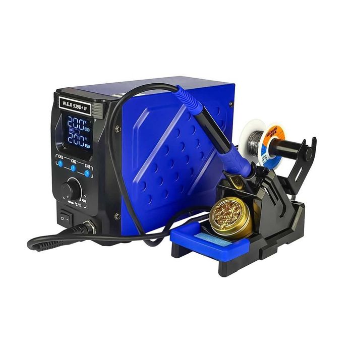 Станция за запояване WEP 939D+-IV дисплей, нагревателен елемент Hakko.