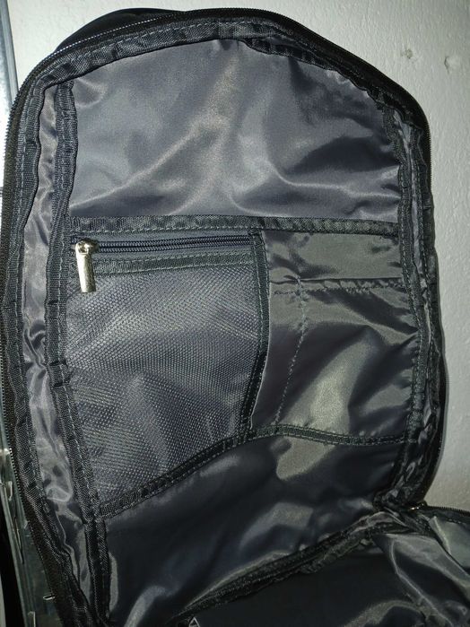 Rucsac laptop multifunctional, negru, USB, impermeabil, slim