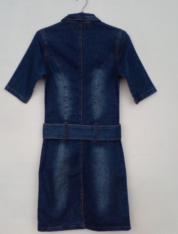 НОВОЕ стильное, джинсовое платье - футляр, размер 44-46