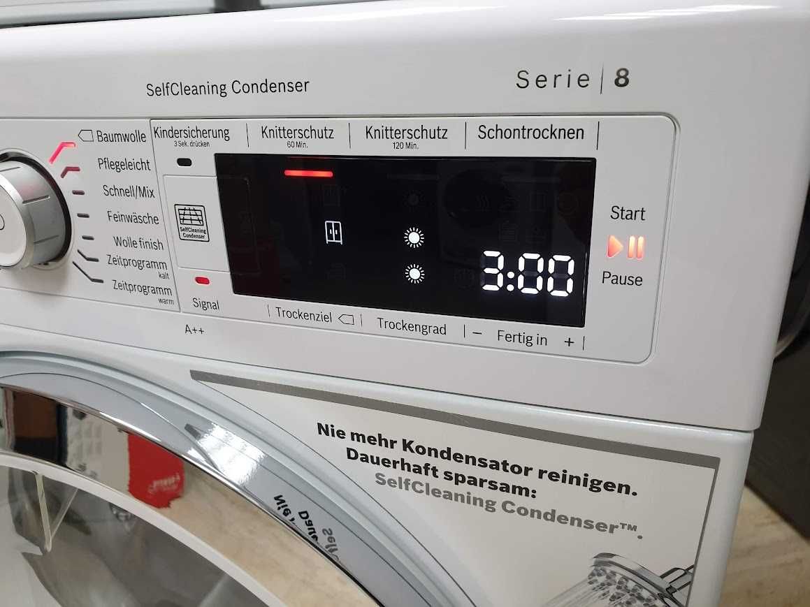 9Kg - Сушилня Bosch Serie 8 с Термопомпа 12м Гаранция Бош