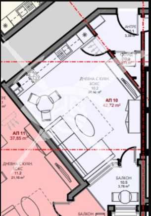 Едностаен апартамент в Поморие 786-23506