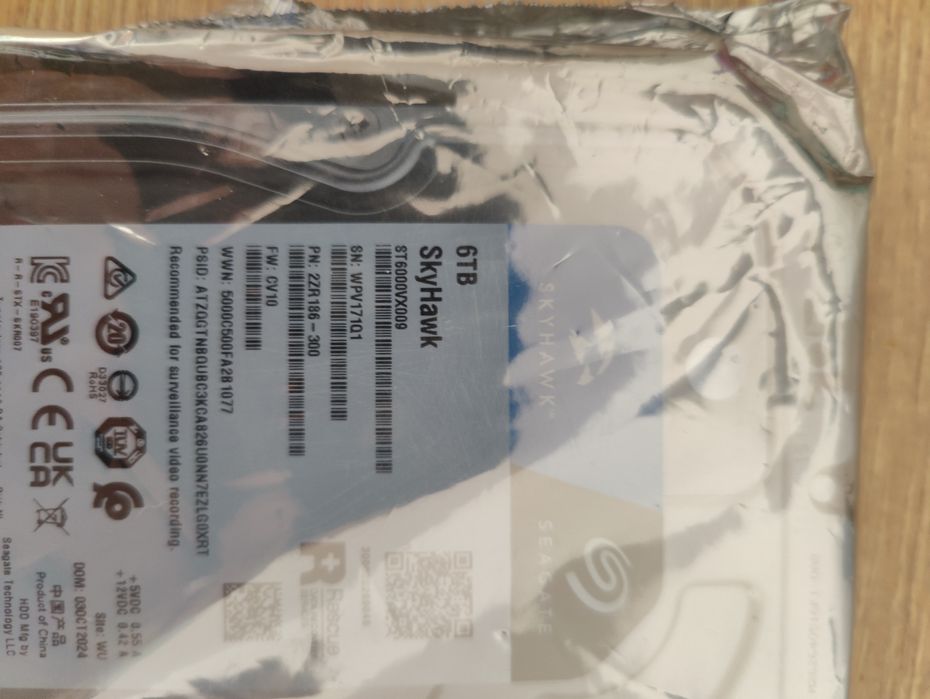 Hard disk Seagate Skyhawk 6tb NOU