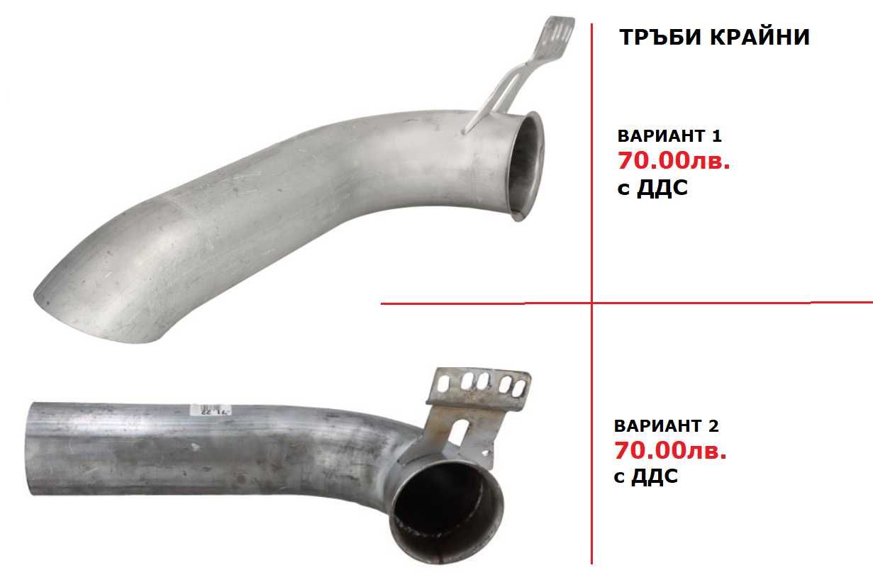 Шумозаглушители/ гърнета, тръби, меки връзки и скоби SCANIA