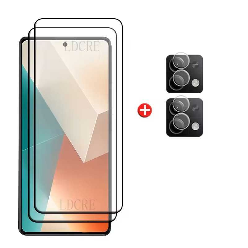 2 бр. стъклен протектор 9H за дисплей за Xiaomi Redmi 13 4G