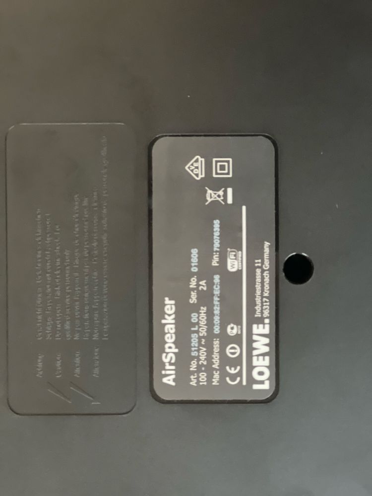 Loewe AirSpeaker wifi тонколона hi-end