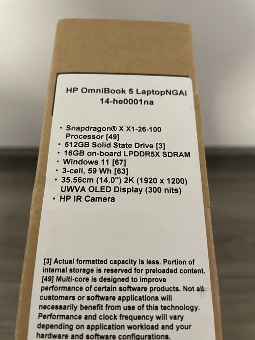 Laptop HP Omnibook 5 , Windows 11 , Display OLED ,Nou / Sigilat