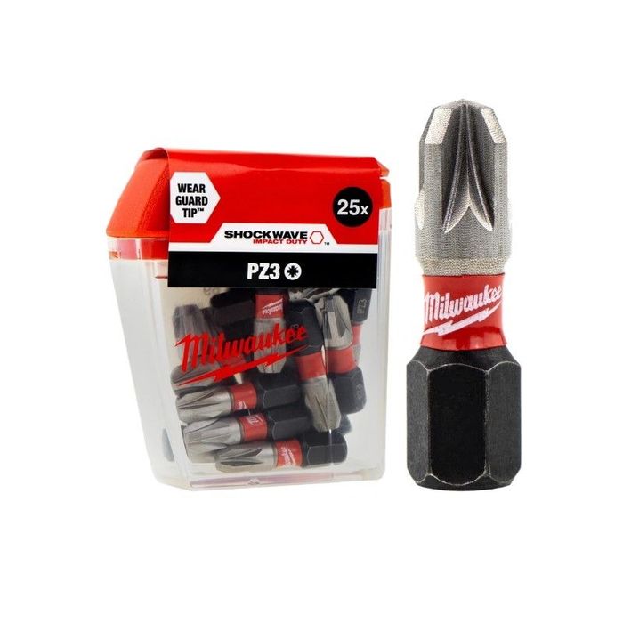 Milwaukee Ударни Накрайници PH2 ; PZ1/2/3  ; TX15/20/25/30/40