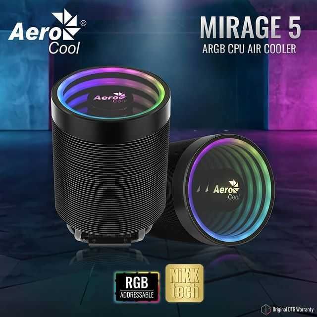 Башенный кулер для ЦП ПК AeroCool Mirage 5