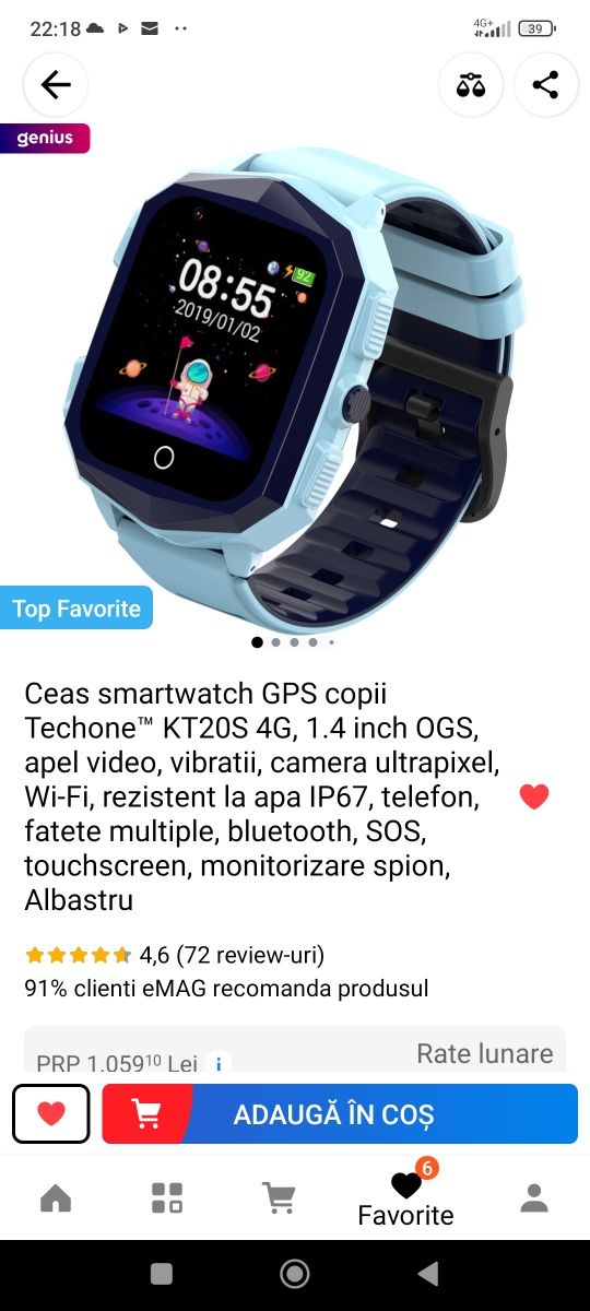 Smart watch copii