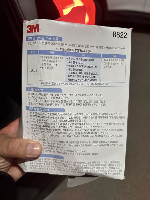 Маска респиратор 3M и Anyguard korea