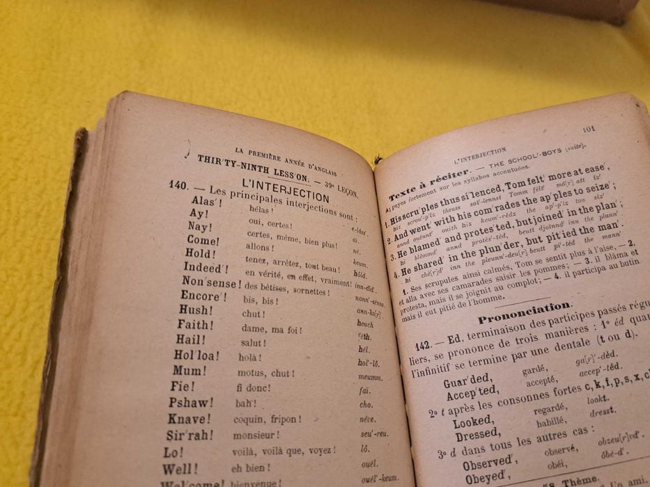 Първата година на английски 1919 година