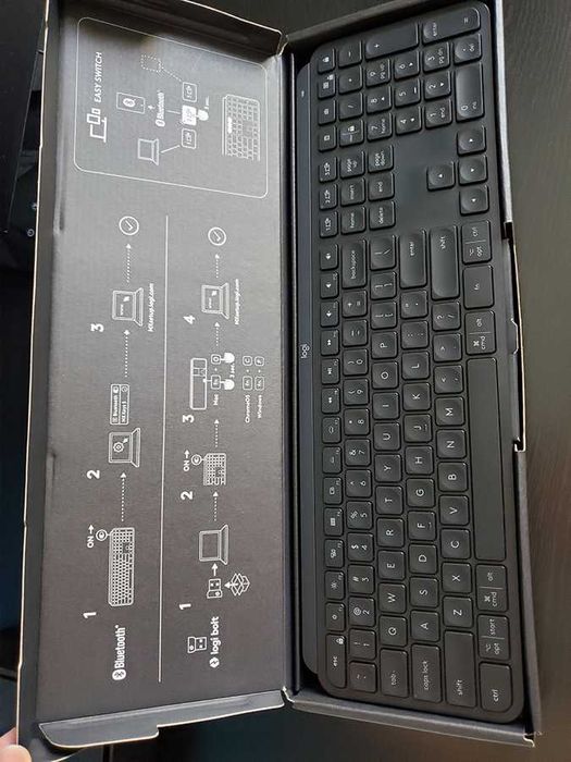 Клавиатура Logitech MX Keys (чёрная) + мышь MX Master 3S (чёрная)
