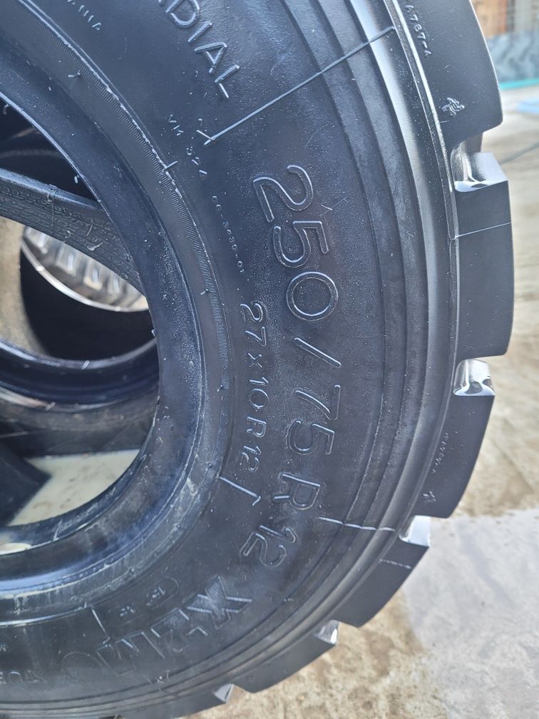 Anvelope Stivuitor, Michelin 250/75 R12 (27×10 R12) cu gulere Tubeles