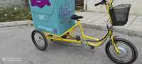Велосипед Триколка Електрически с товарно -рекламно пространство