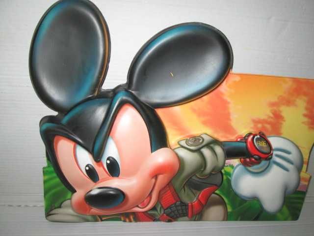 4318-Reclama Mare Mickey Mouse Din Plastic, Stare Buna.