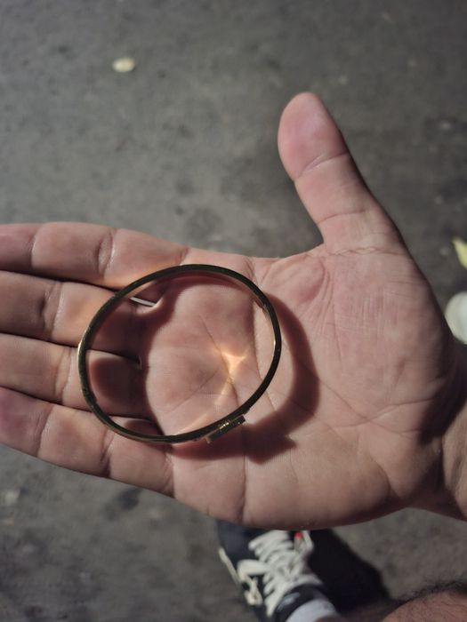 Vand bratara HERMES portocalie cu pietre