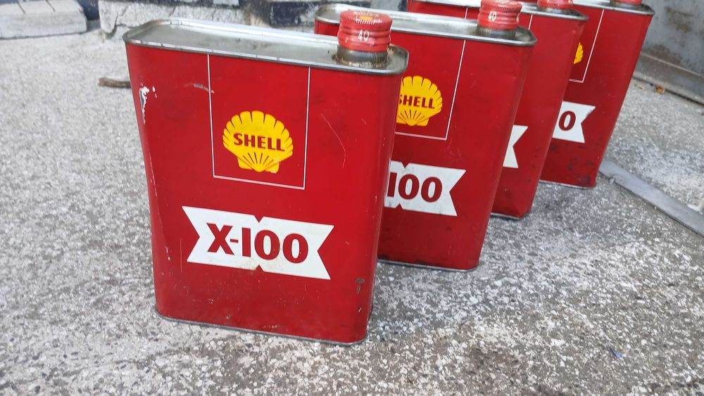 Ретро Кутии масло Shell колекция