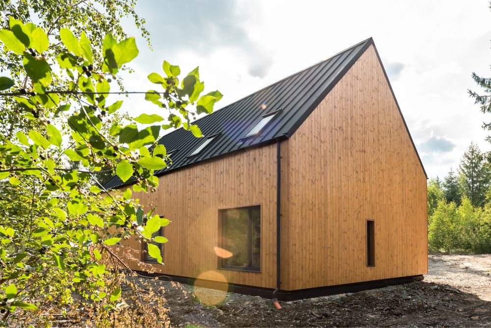 Cabana/ Casa de vacanta noua, standard NZeb Calatele Padure Belis