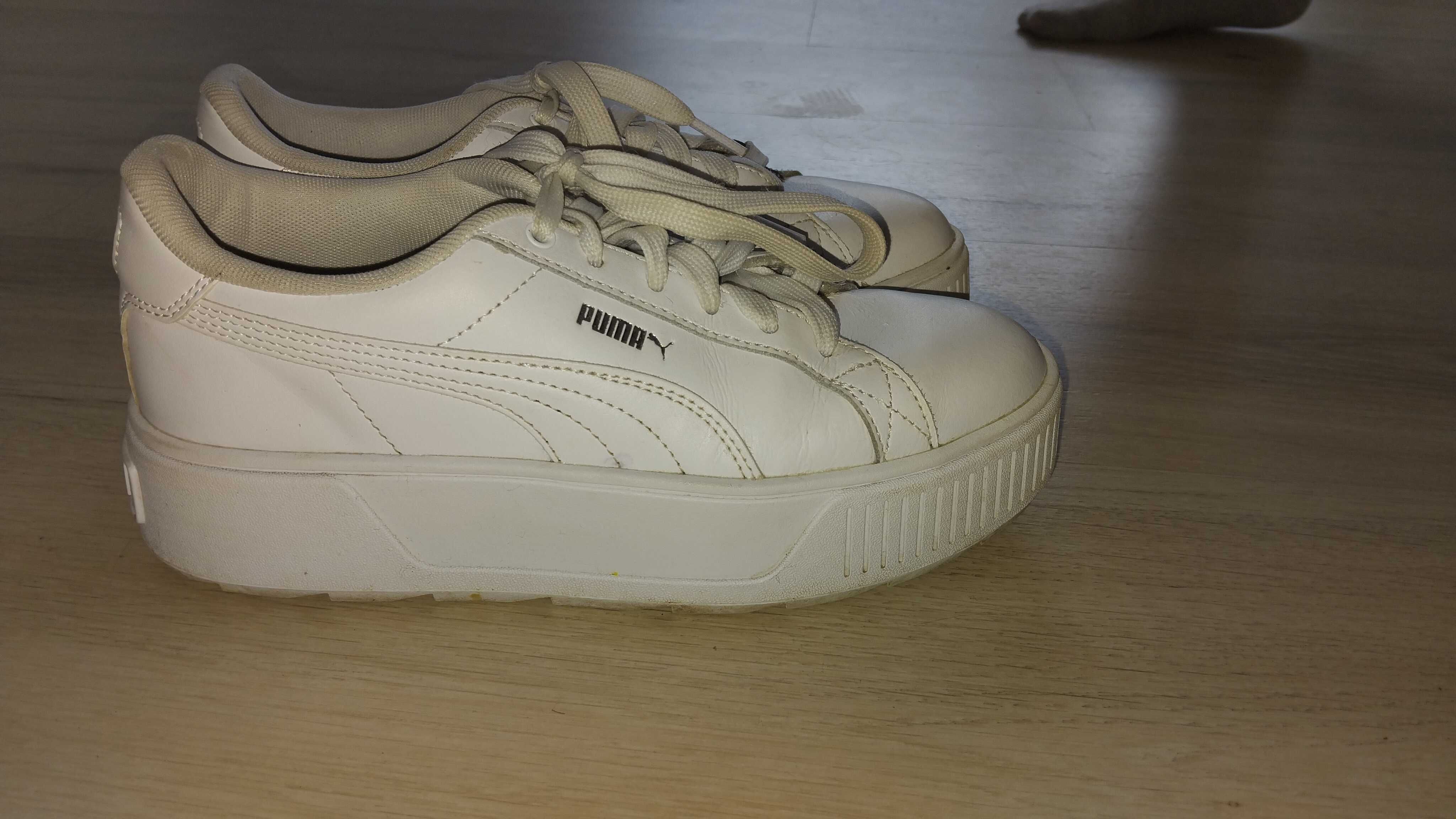 Бели дамски маратонки Puma