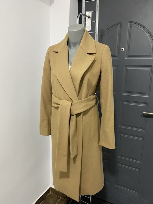 Palton din lana Massimo Dutti