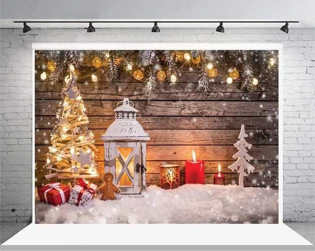 Fundal foto pentru Craciun Aiikes, vinil, multicolor, 240cm x 240cm