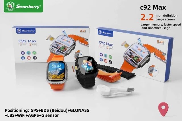 Smartbarry C90 Max, C92 Max, Sim kartali Smart watch,Часы с сим картой