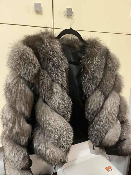 Blana naturala din vulpe argintie