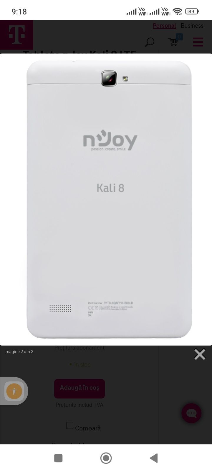 Tableta nJoy Kali 8 LTE