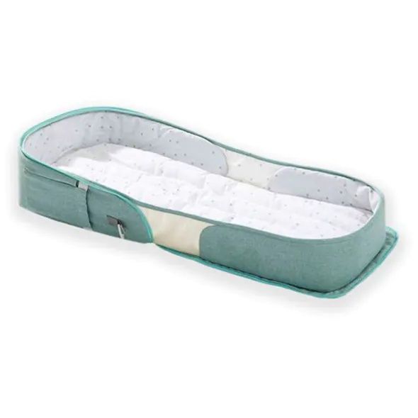KIKKA BOO Преносимо бебешко легло - раница 2в1 BEAR MINT