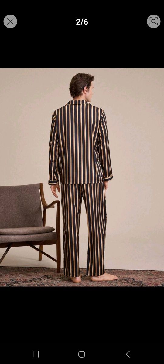 Pijama barbati satinata