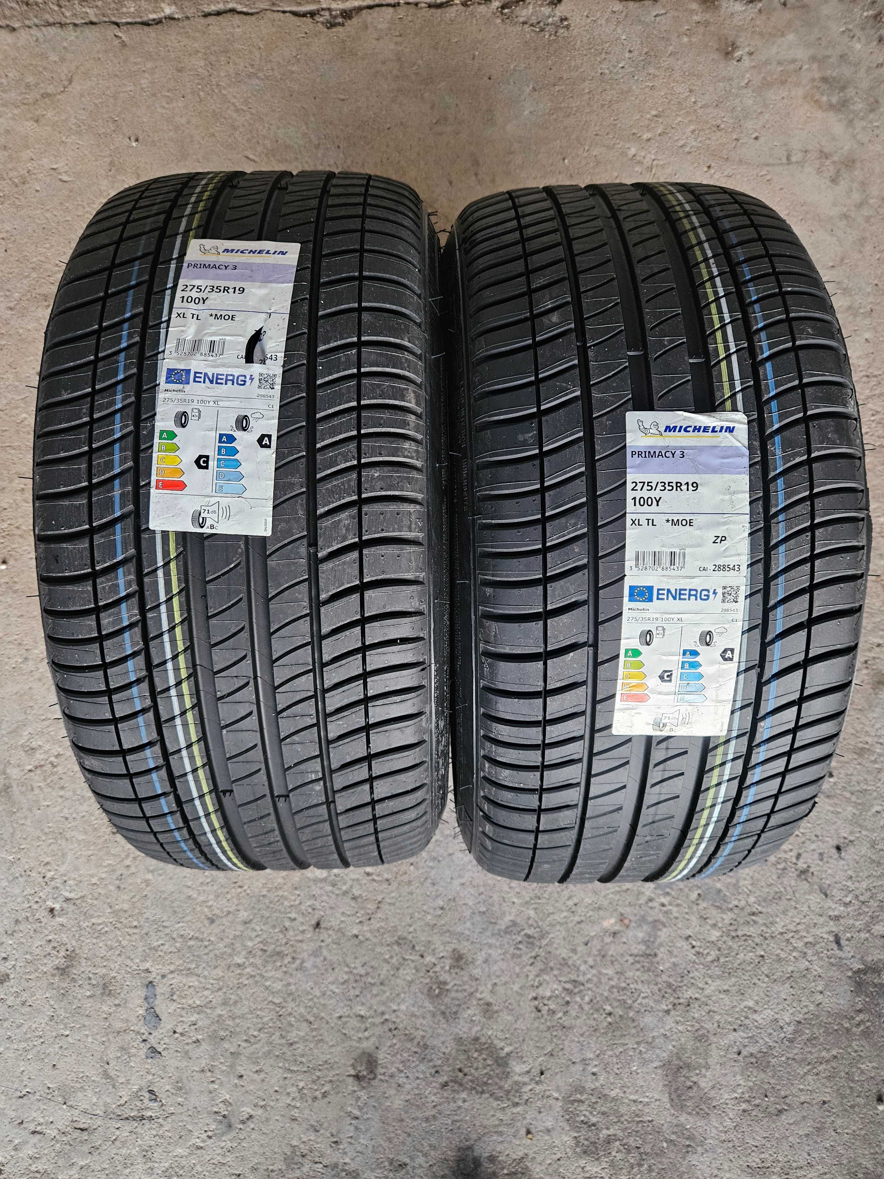 2 Нови летни гуми 275/35R19 Michelin Primacy3 ZP * MOE XL 100Y DOT2024