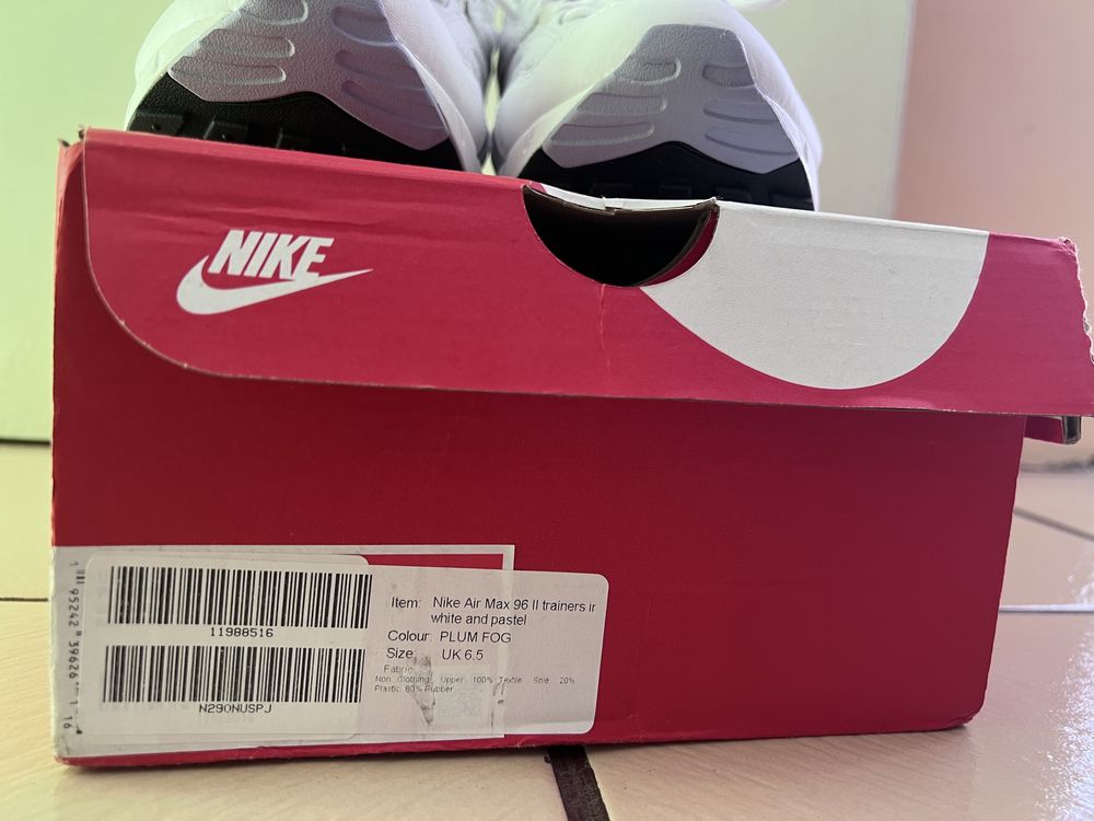 Nike Air Max 96 II trainers in white and pastel #40