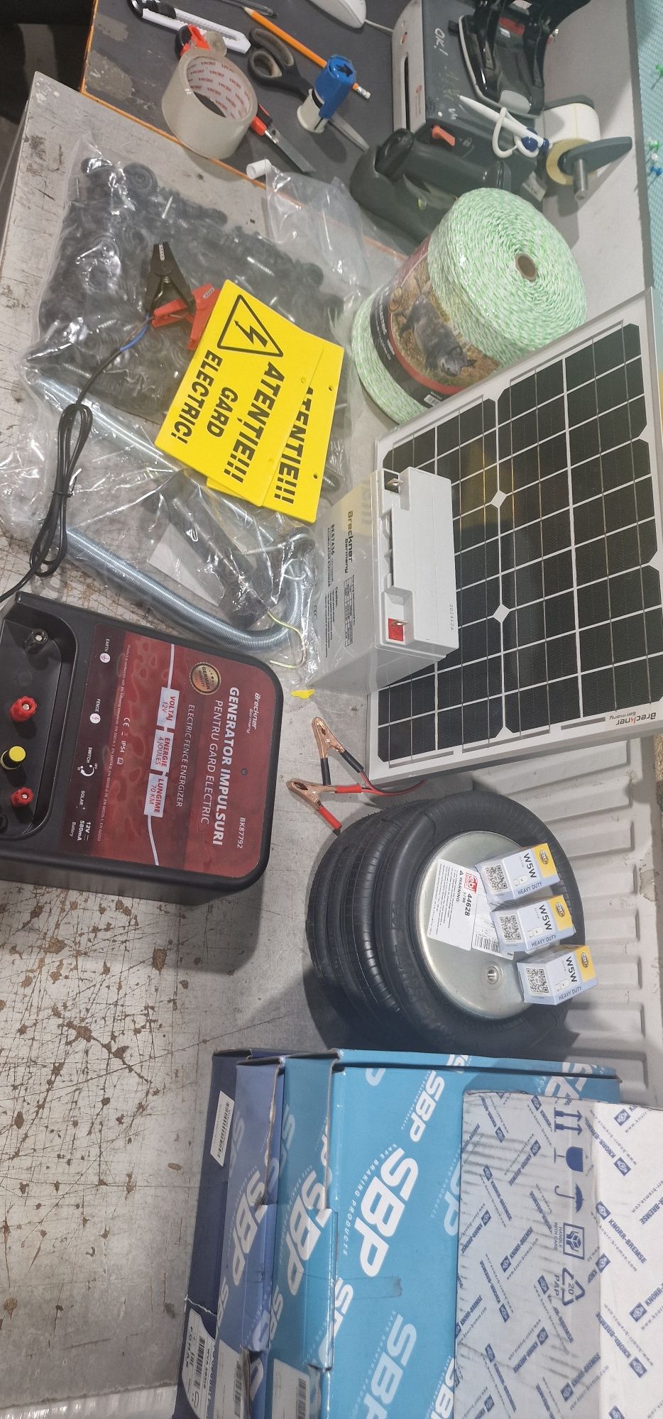 Sistem gard Electric complet panou acumulator aparat 4 joule 70 km pre
