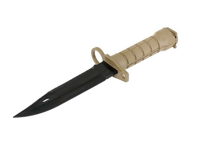 Baioneta Pentru Pusca Asalt M4 / M16 Produs De CYMA Culoare Tan, Noua