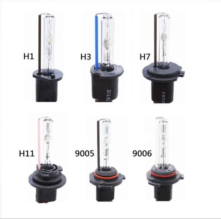 Becuri xenon 35W-H1/H7/H3/H8/H9/H11/H27/HB4-4300/5000/6000/8000k
