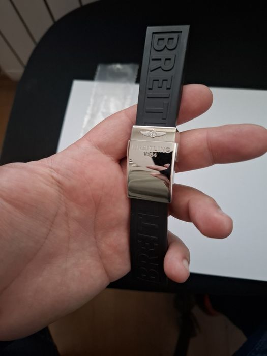 Breitling deplyment claps + силиконова каишка оригинални !