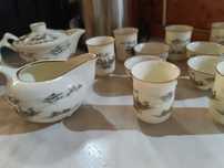 De colectie ~ Set ceai 15 piese portelan fin Beijng 2005
