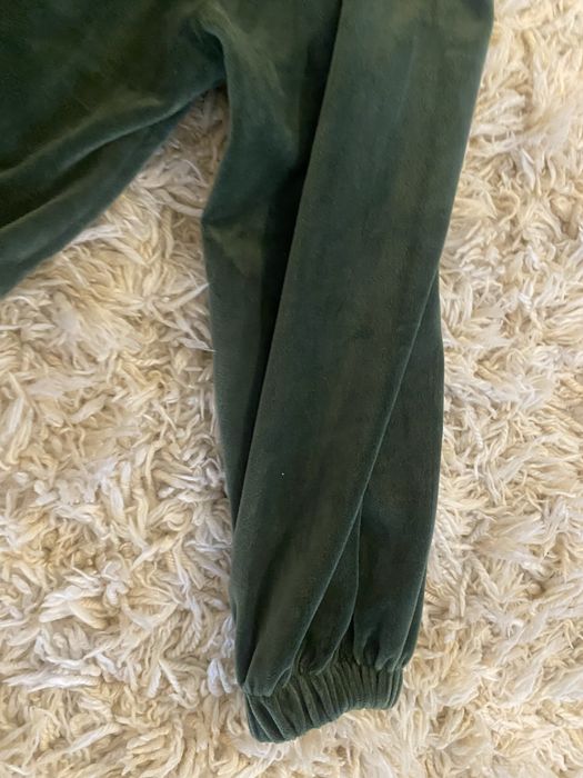 Bluza verde dama catifea