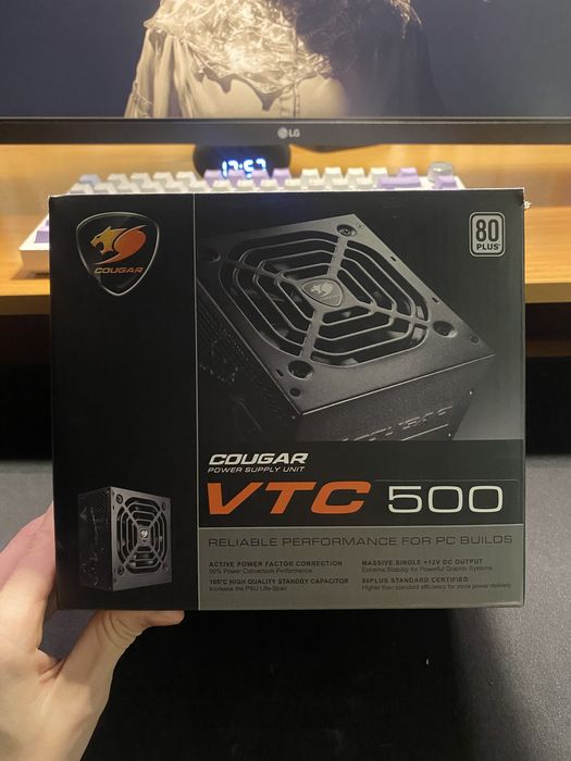 Блок питания 500W Cougar 80+ стандарт