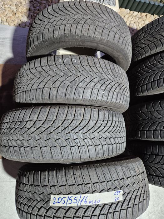 Vând cauciucuri 205/55/16 M+S 2 seturi diferite imp Germania
