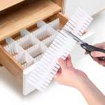 Set 8 separatoare organizatoare pentru sertare usor de montat 47x7 cm