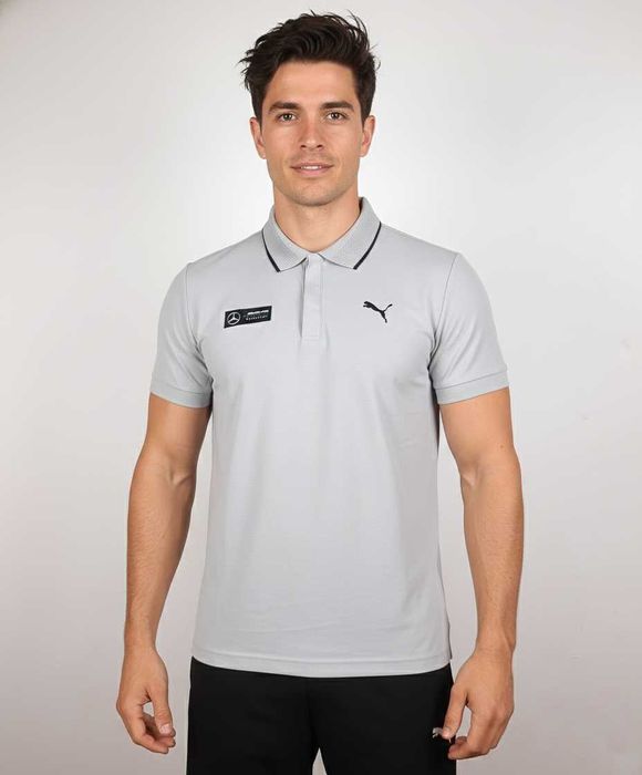 Puma x Mercedes AMG Petronas - Оригинална мъжка тениска с яка р-р S