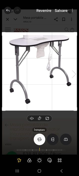 Vând masa de manichiura  cu aspirator