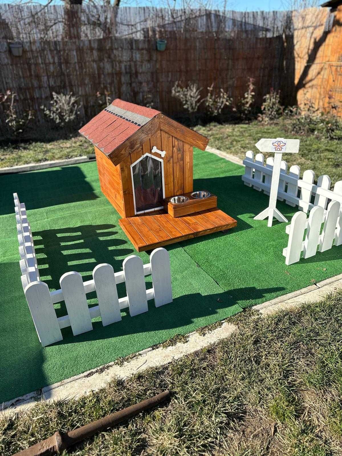 Cușcă de câine izolată, din lemn, diverse modele