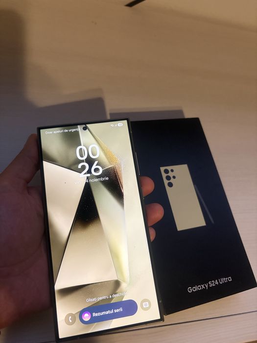 Samsung s24 ultra yellow 256 gb impecabil