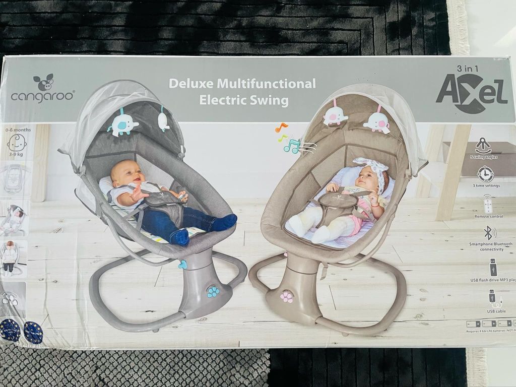 Люлка-шезлонг Ingenuity ConvertMe Swing 2 Seat Battery-Swell, Преносим