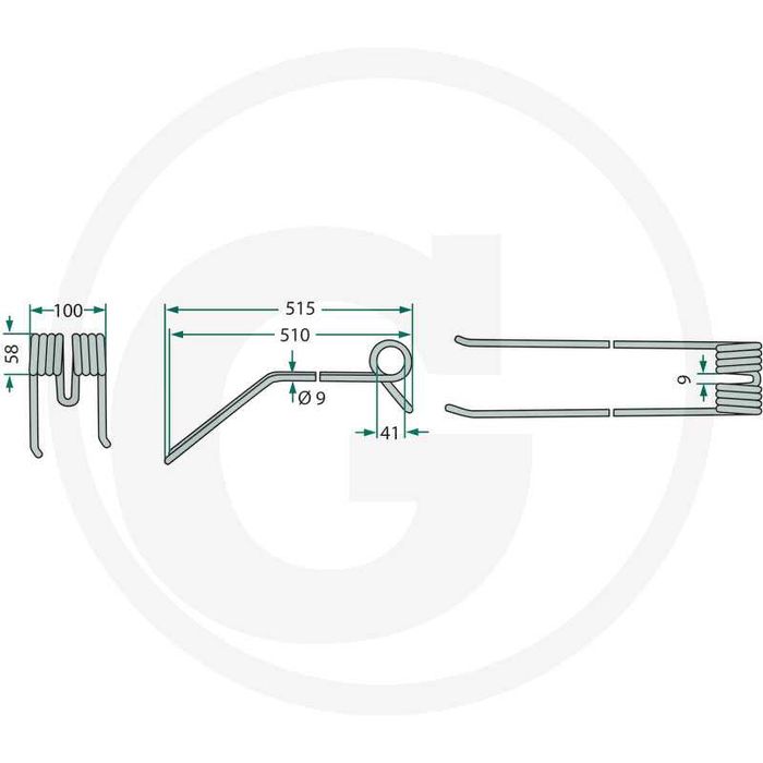 Gheara grebla, Deget grebla, Colt grebla KUHN serie GA