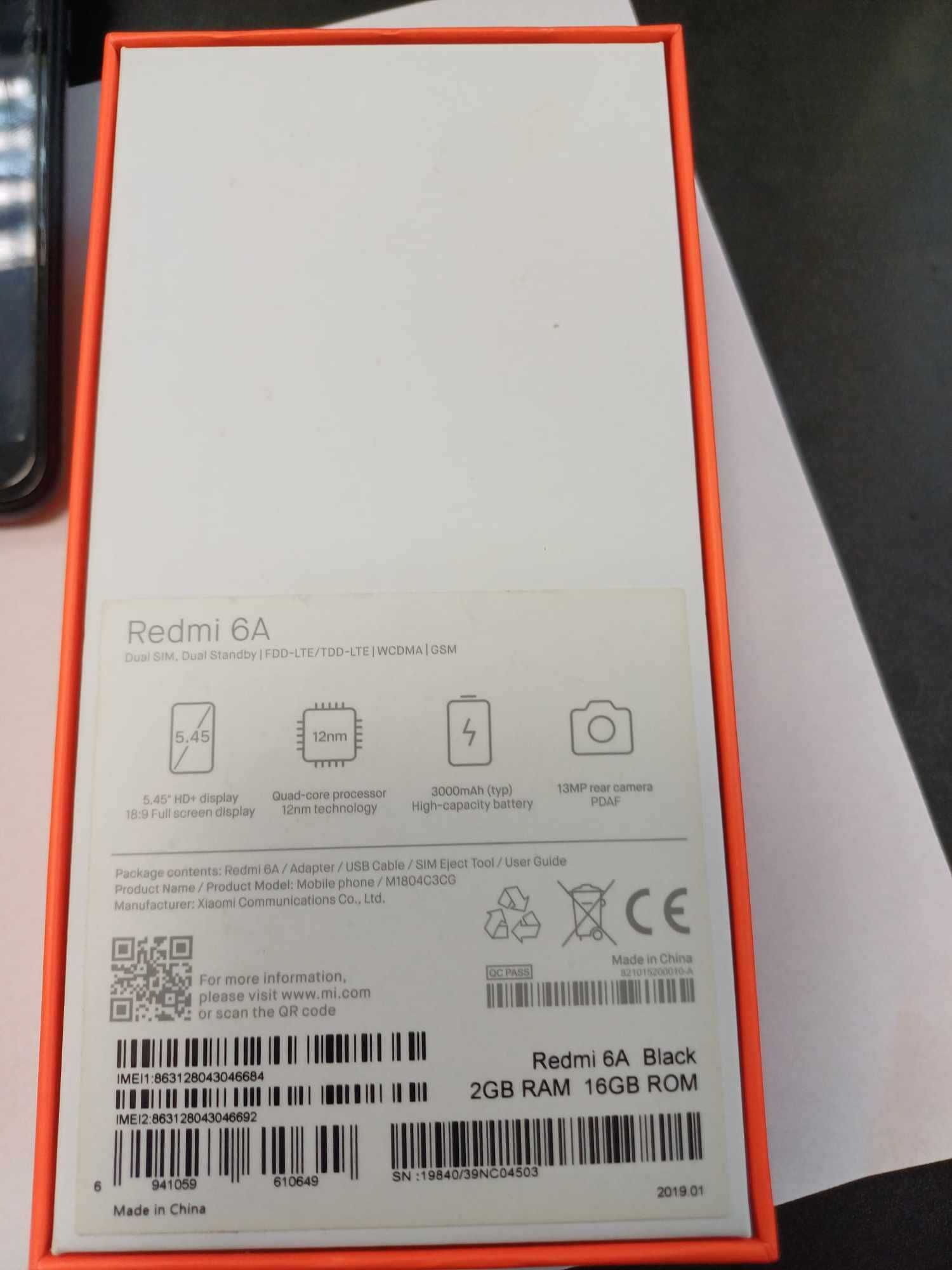 Продавам Xiaomi Redmi 6A 16GB Dual SIM – 80 лв