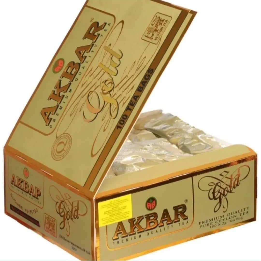 Akbar Tea/Premium Quality/Голд/Цейлон/пакетированный/100шт/черный